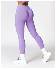 Stretchy womens red leggings for workouts