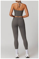 Breathable royal blue workout set for maximum comfort - LANIZI