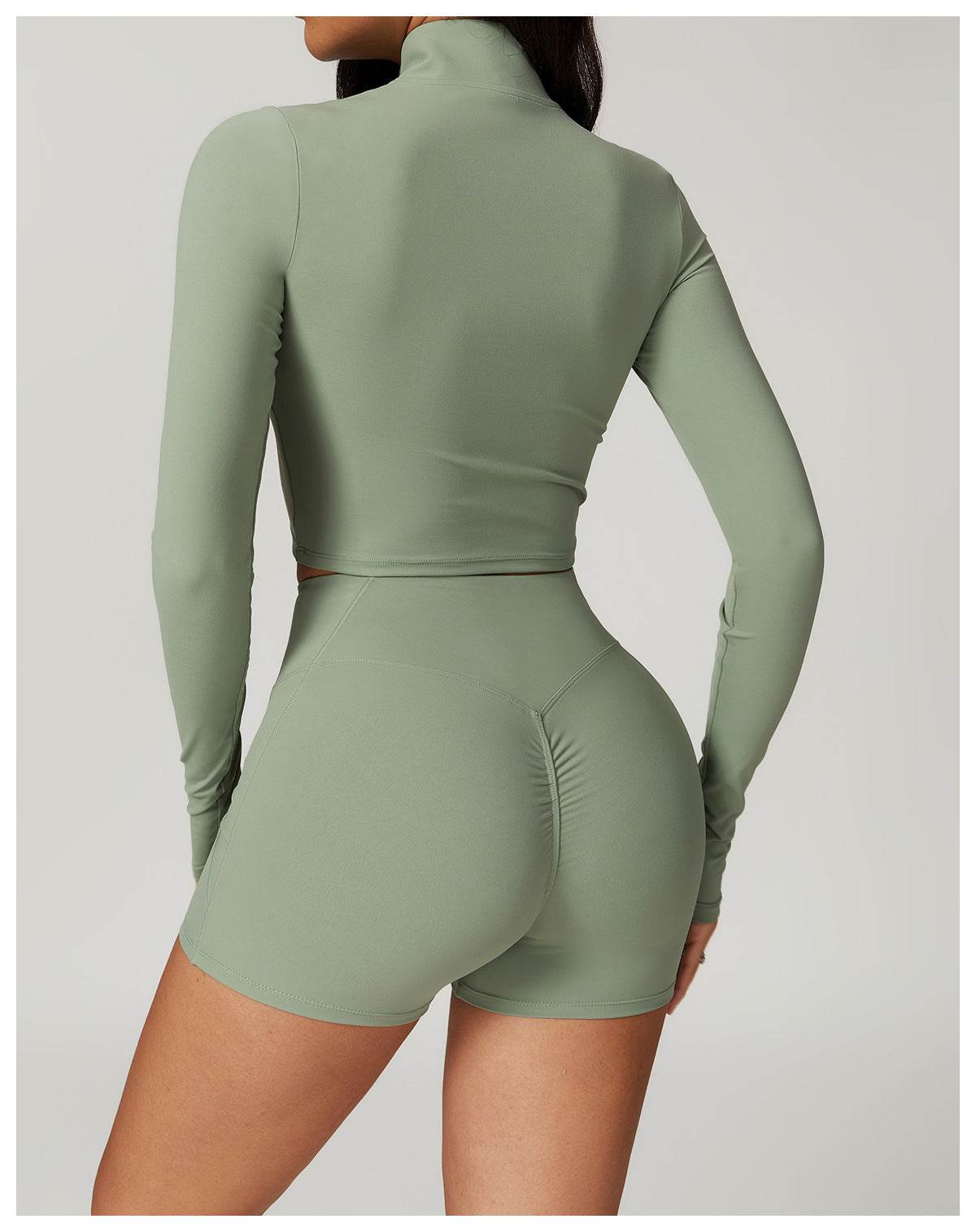 Flexible Green Workout Set – Stretchy & Lightweight - LANIZI