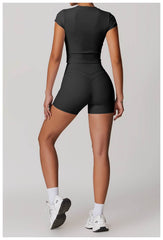 Trendy purple workout set for an energetic workout look - LANIZI