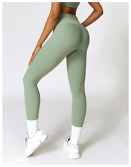Red leggings for gym and activewear