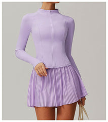 Breathable purple workout set for maximum comfort - LANIZI