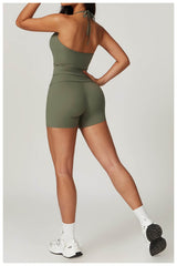 Breathable black and white workout set for maximum comfort - LANIZI