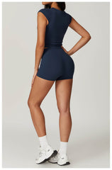 Comfortable and chic light pink workout sets for fitness - LANIZI