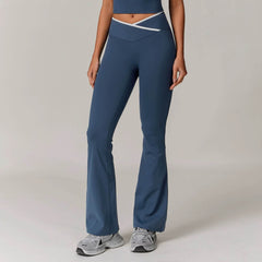 Stretchy flare leggings for pilates and yoga - LANIZI