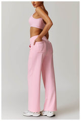 High-quality pink workout sets for a stylish fitness look - LANIZI