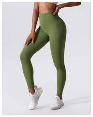 Breathable pink leggings for workouts