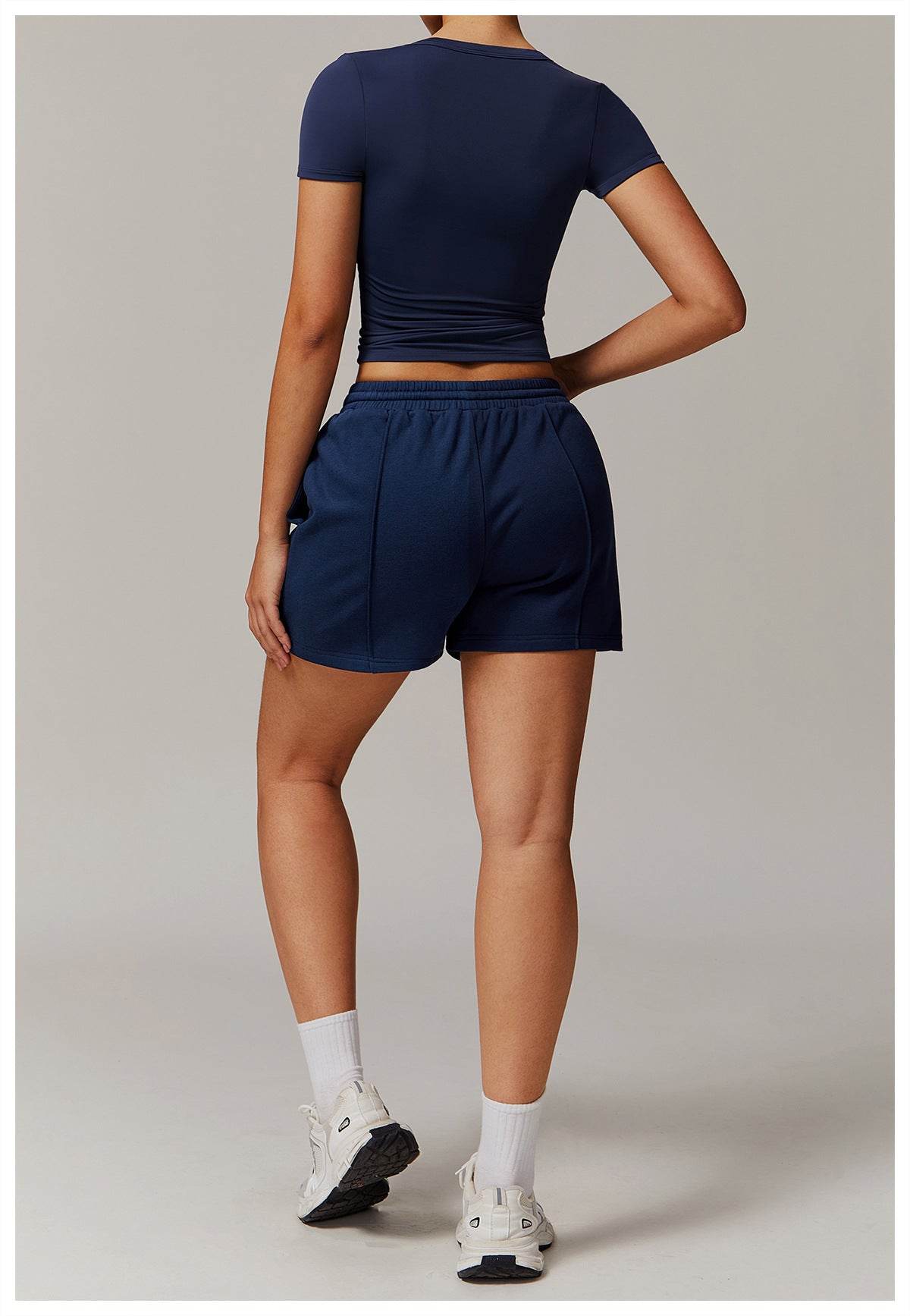 Classic navy blue workout set for every fitness routine - LANIZI