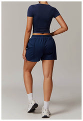 Classic navy blue workout set for every fitness routine - LANIZI