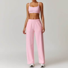 High-quality pink workout sets for a stylish fitness look - LANIZI