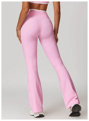 Stretchy flare leggings for pilates and yoga - LANIZI
