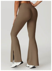 Womens flare leggings for sporty casual wear - LANIZI