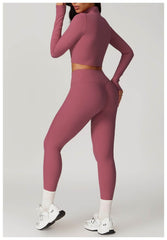 Long Sleeve Workout Set for Intense Training Comfort - LANIZI