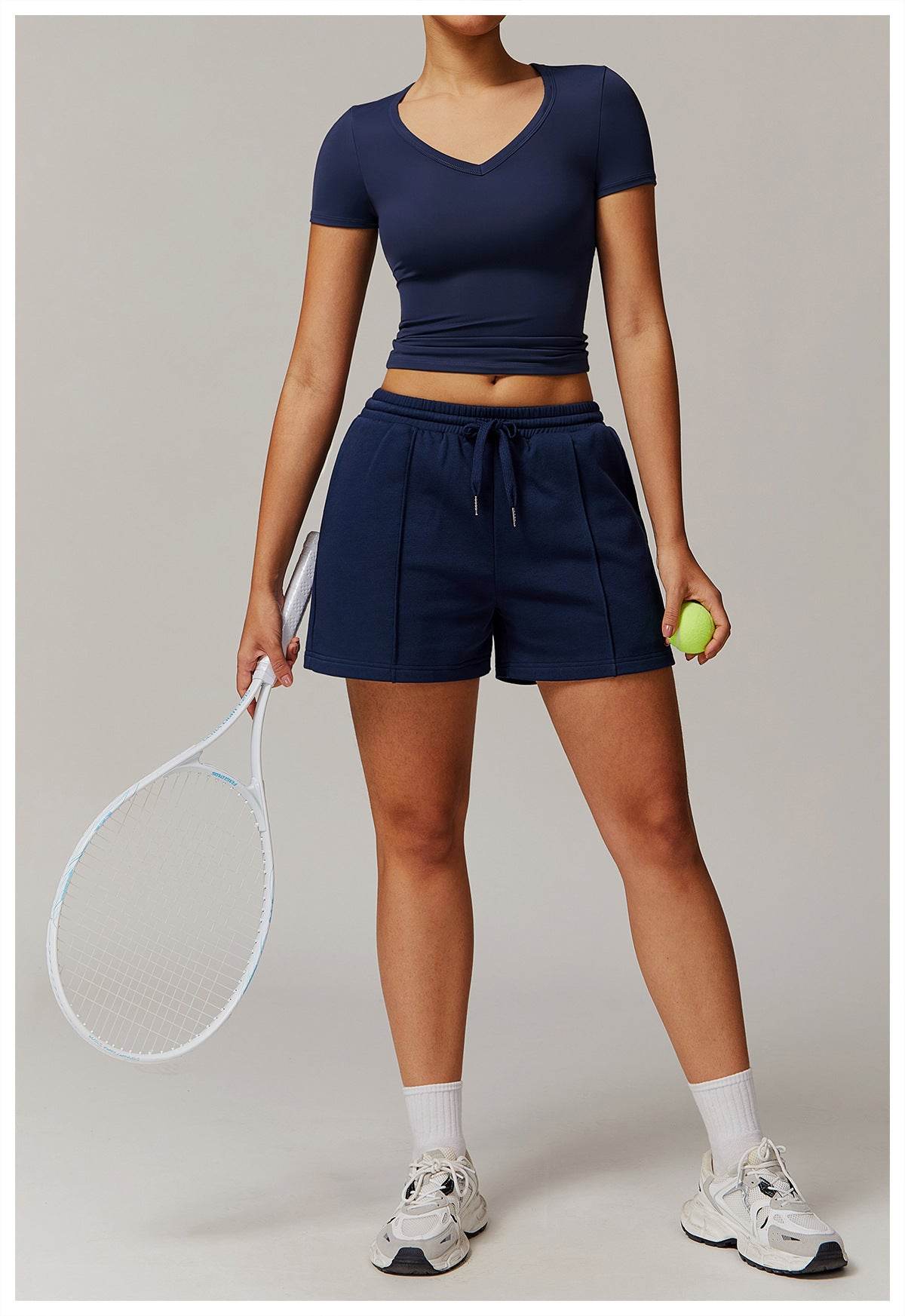 Classic navy blue workout set for every fitness routine - LANIZI