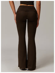 Stretchy low rise flare leggings for movement
