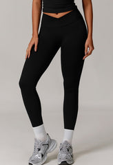 Pink gym leggings for running and fitness