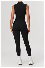 High-performance black workout set for intense workouts - LANIZI