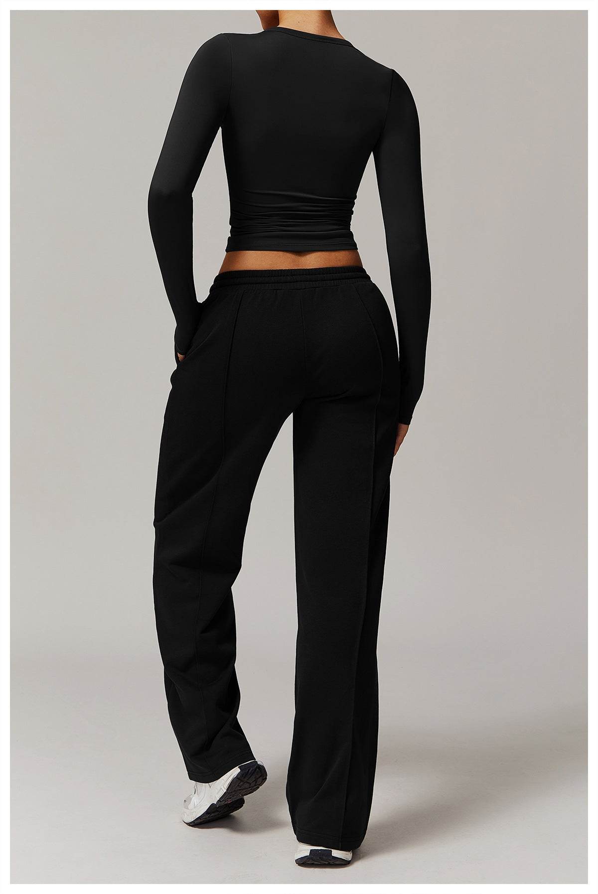 Versatile cream workout set for yoga, gym, and running - LANIZI