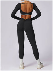 Versatile navy workout set for yoga and fitness routines - LANIZI