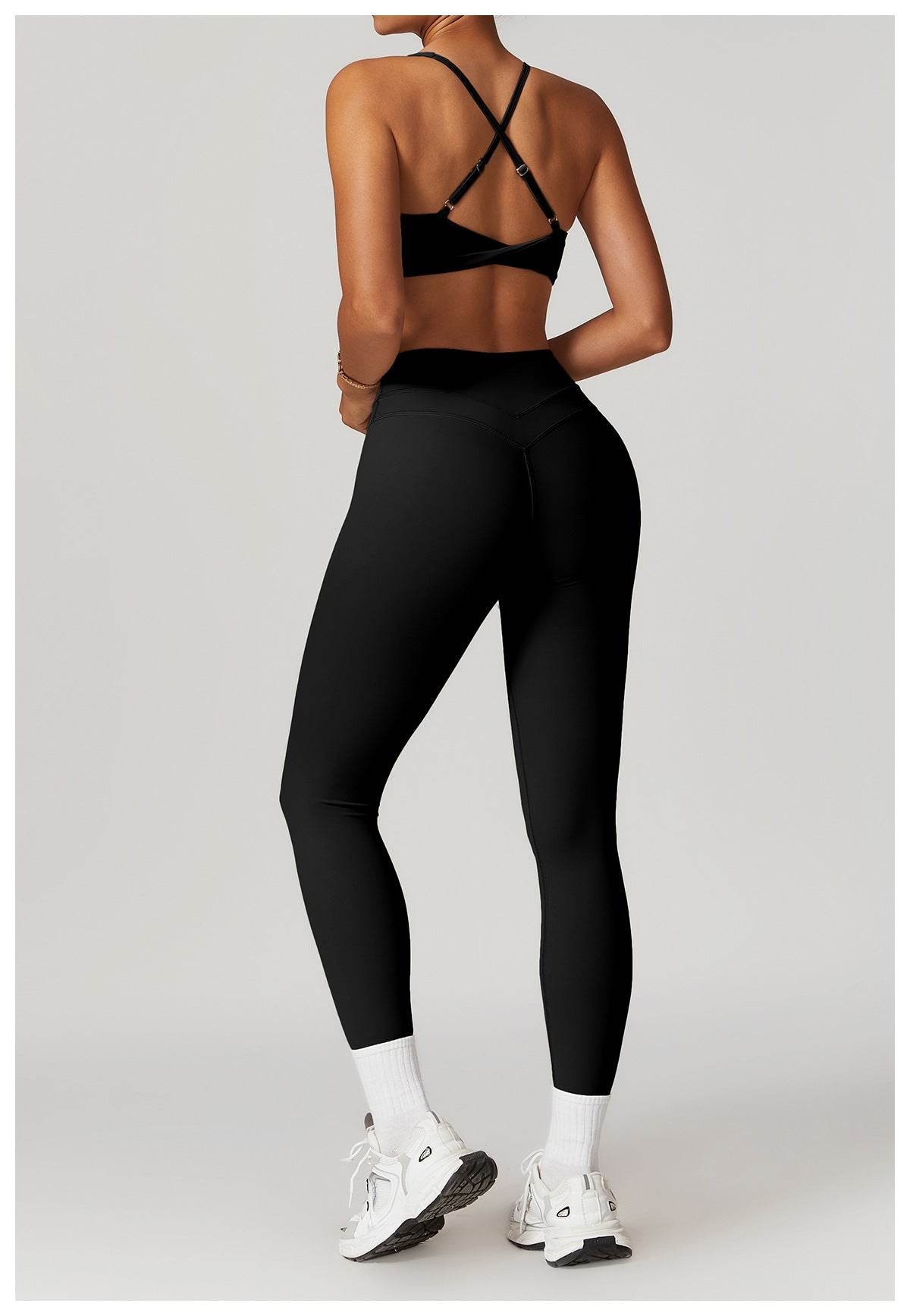 Stylish and energetic yellow workout set for active women - LANIZI