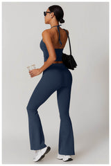 Trendy dark green workout set for an active lifestyle - LANIZI