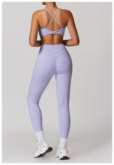 Stylish and energetic yellow workout set for active women - LANIZI