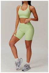 Trendy orange workout set for a chic and sporty look - LANIZI
