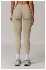 Stretchy womens red leggings for workouts
