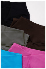 Breathable black leggings for fitness