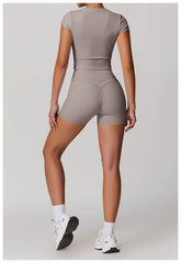 Trendy purple workout set for an energetic workout look - LANIZI