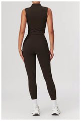 High-performance black workout set for intense workouts - LANIZI