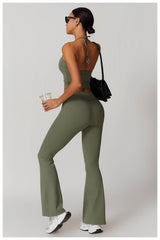 Trendy dark green workout set for an active lifestyle - LANIZI