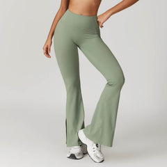 Womens flare leggings for sporty casual wear - LANIZI