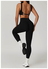 Versatile matching workout sets for gym, yoga, and running - LANIZI