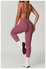 Versatile matching workout sets for gym, yoga, and running - LANIZI