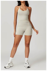 Breathable black and white workout set for maximum comfort - LANIZI