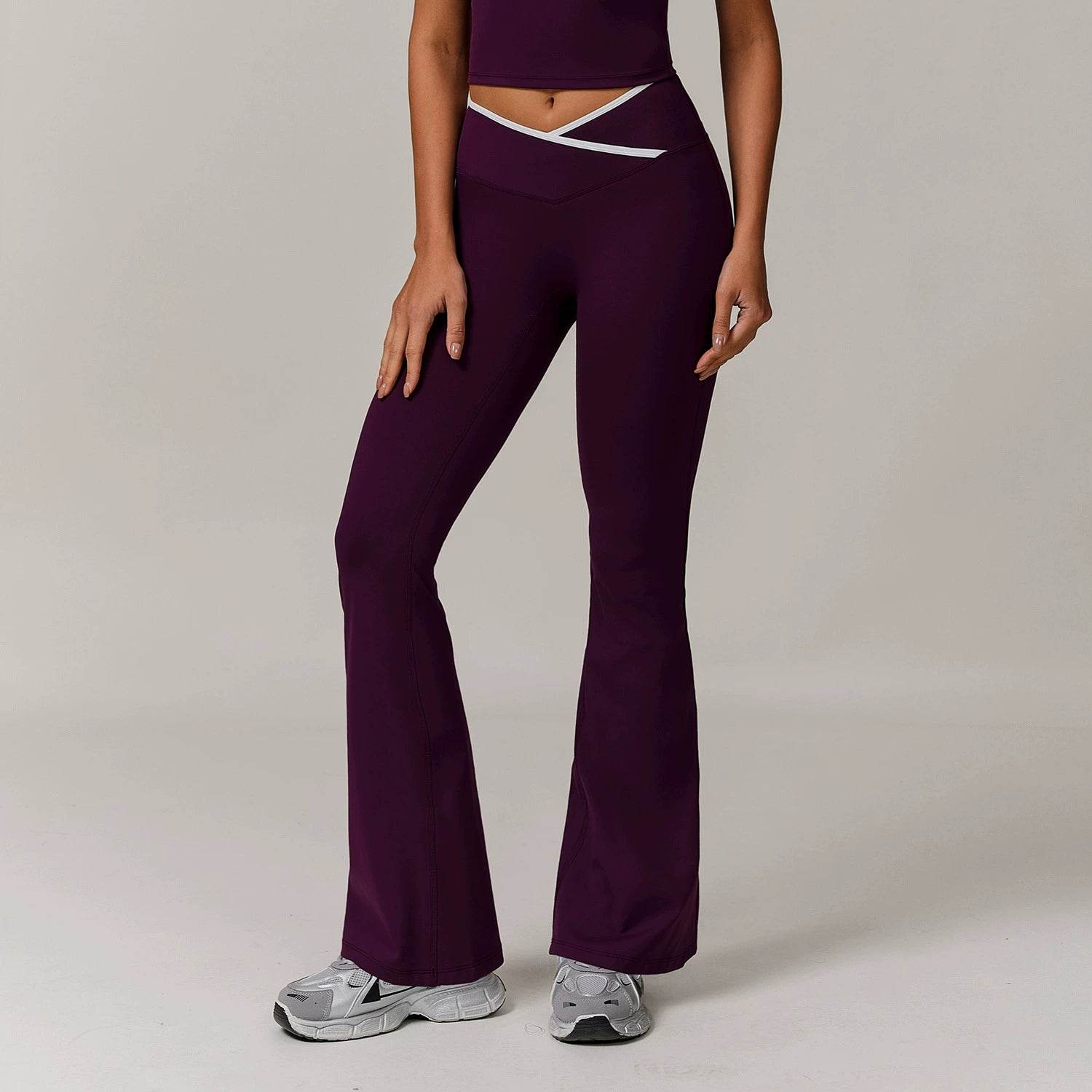 Stretchy flare leggings for pilates and yoga - LANIZI