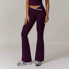 Stretchy flare leggings for pilates and yoga - LANIZI