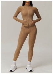 Cozy Brown Workout Sets for Maximum Comfort - LANIZI
