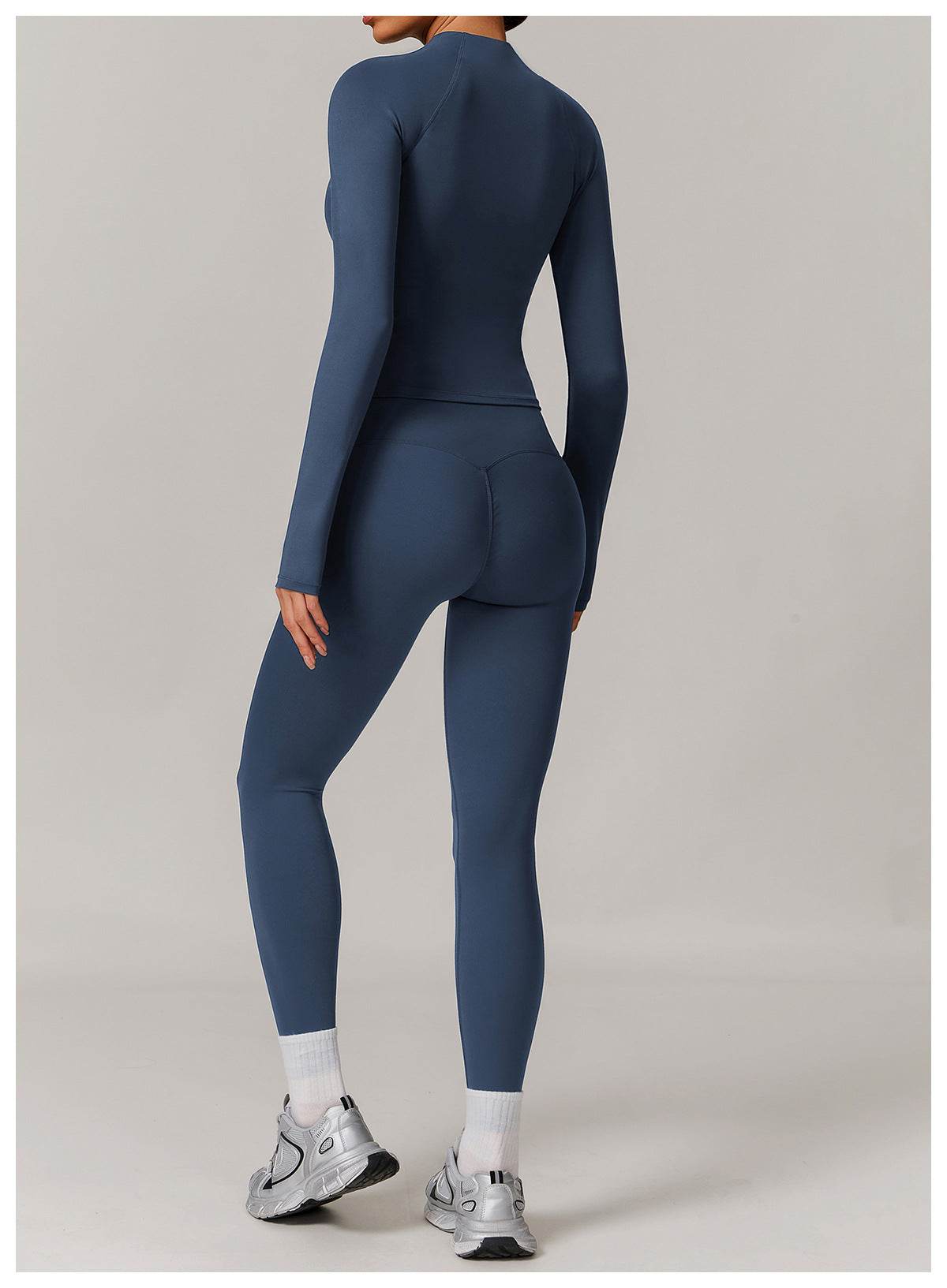 Stylish long sleeve workout sets for running - LANIZI
