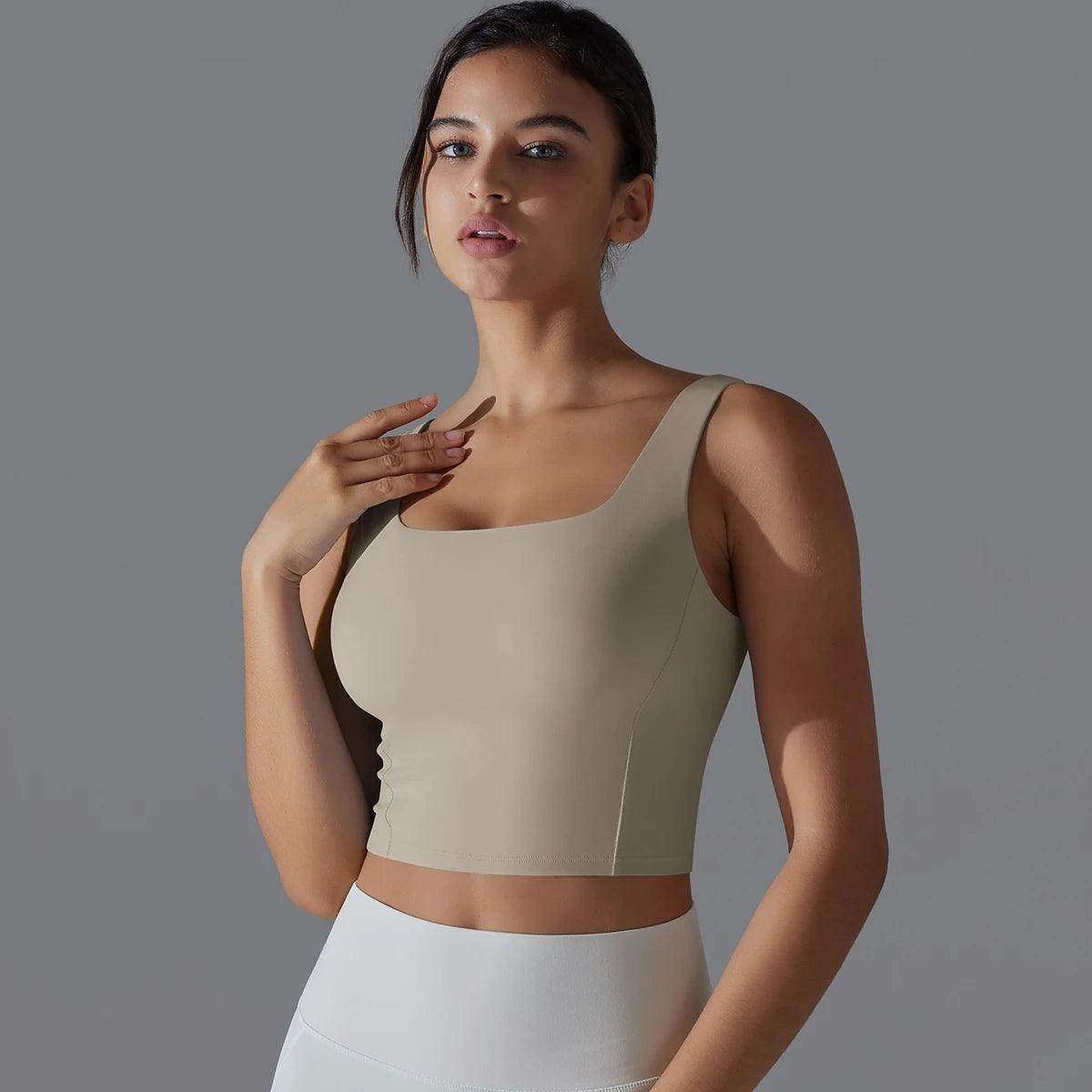 Longline Sports Bra: Supportive and Trendy - LANIZI