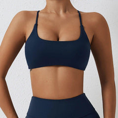 Crop Top Sports Bra: Comfortable Fit - LANIZI