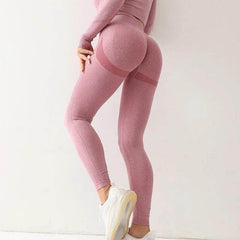 High waisted black leggings prevent falling down - LANIZI