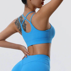 Sports Bra with Tie Straps - LANIZI