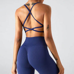 Strappy Back Sports Bra - LANIZI
