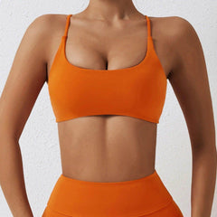 Crop Top Sports Bra: Comfortable Fit - LANIZI