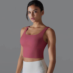 Longline Sports Bra: Supportive and Trendy - LANIZI