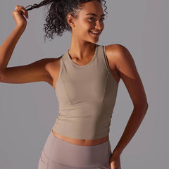 Trendy women's workout tops for gym, running, and yoga - LANIZI