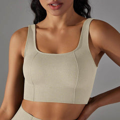 Women sports bra featuring a snug fit and durable design - LANIZI