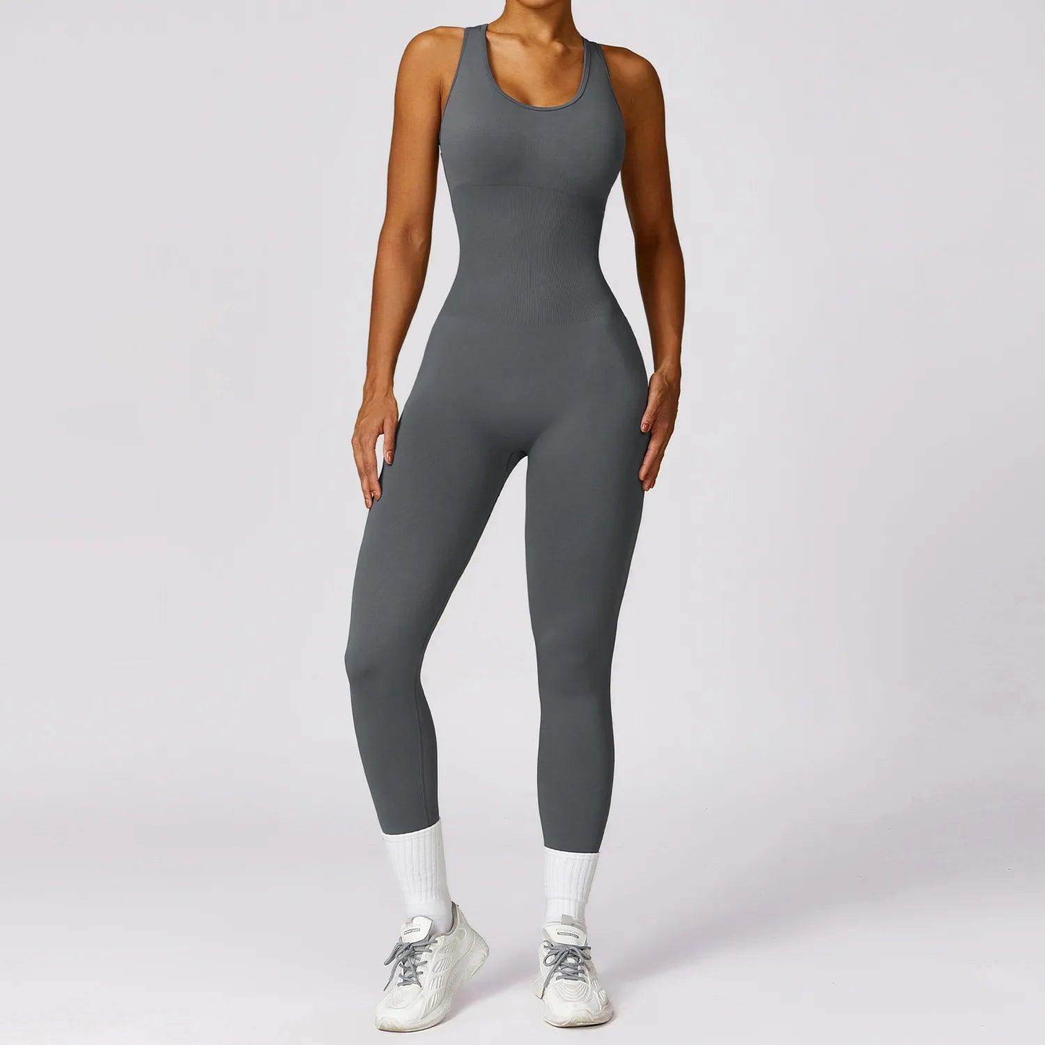 Leather Bodysuit for Stylish Gym Wear - LANIZI